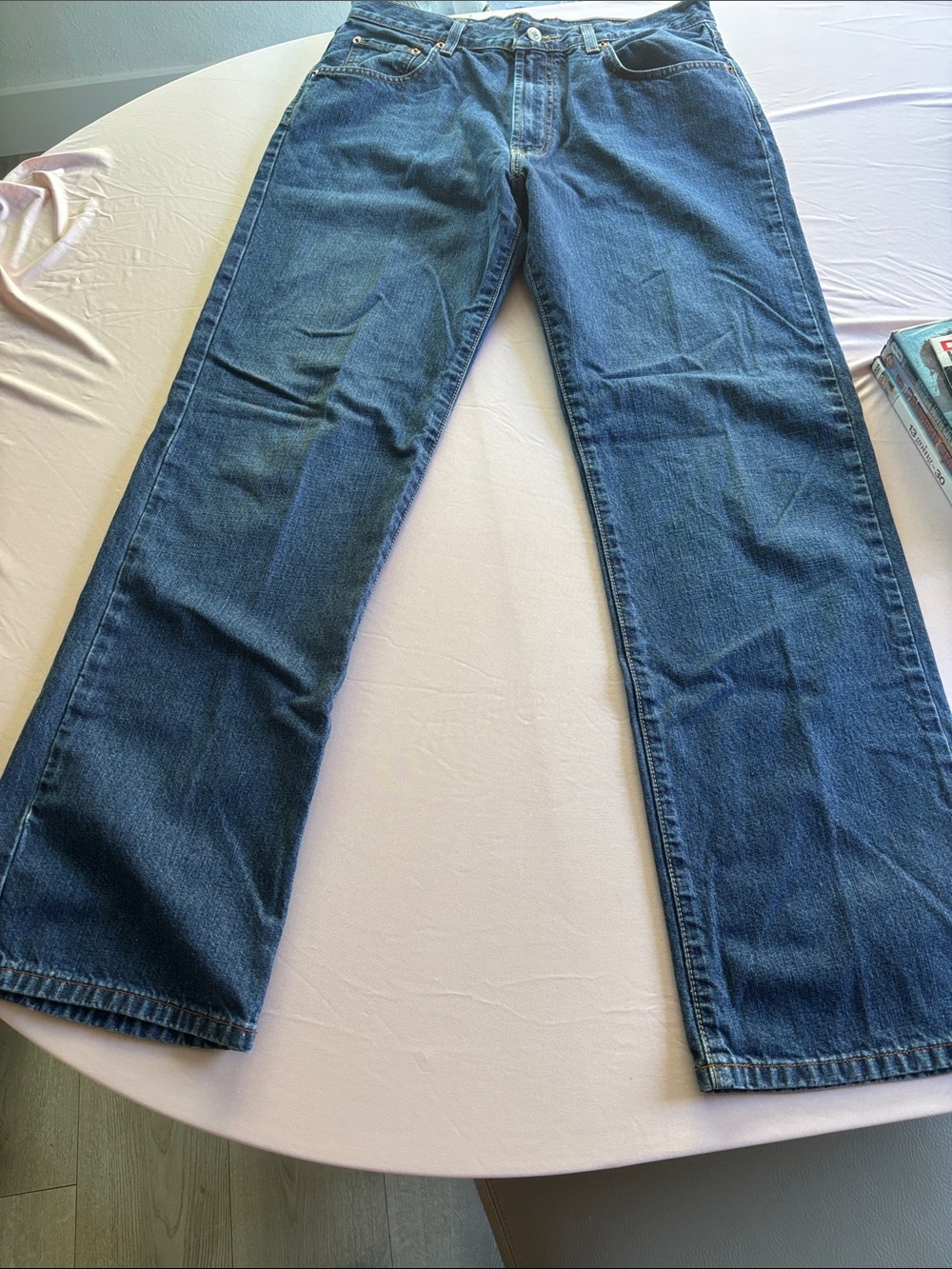 Lucky Brand Men's Dark Blue Straight Jeans